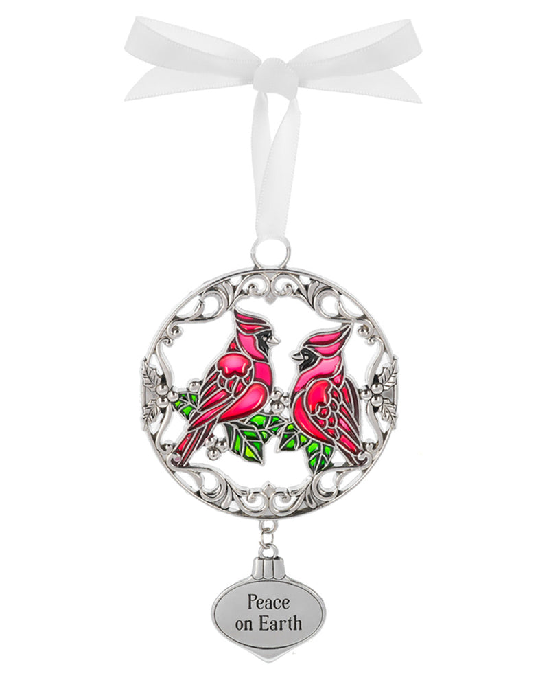 Silver Scene Christmas Ornament