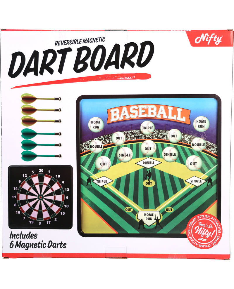 Reversible 2-N-1 Magnetic Dartboard