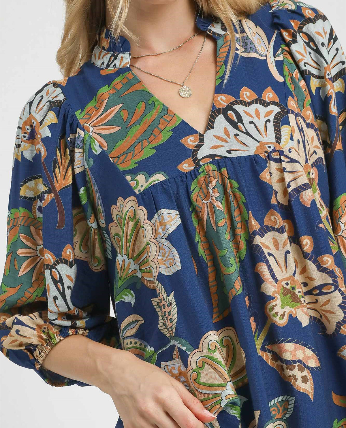 Abstract Floral Mini Dress