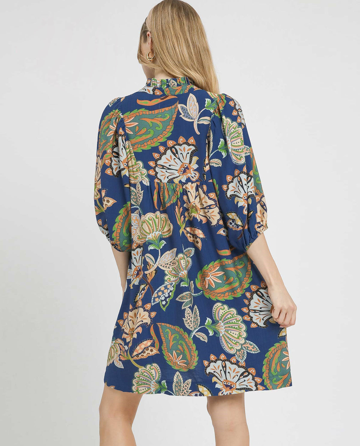 Abstract Floral Mini Dress