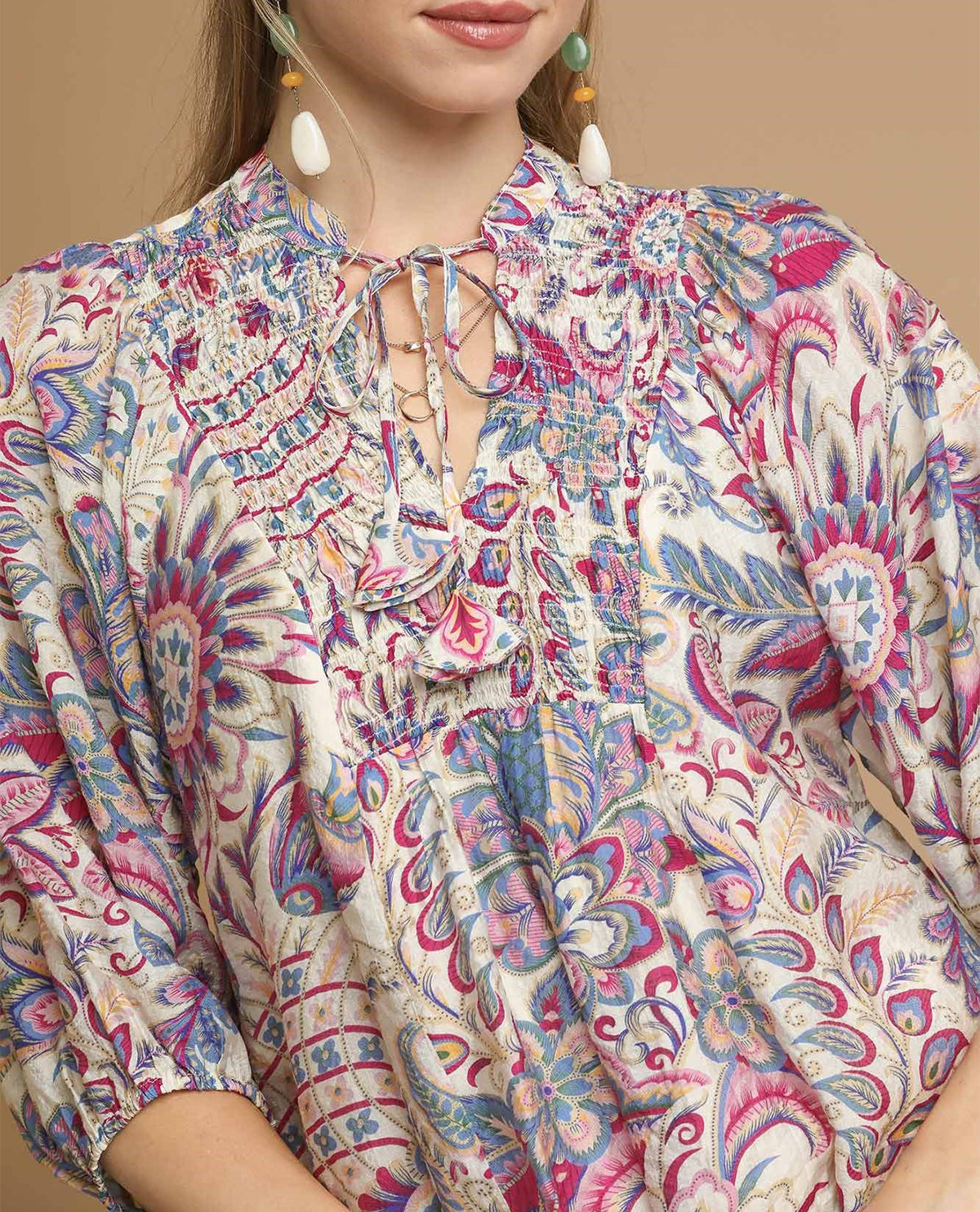 Floral Paisley Boho Top