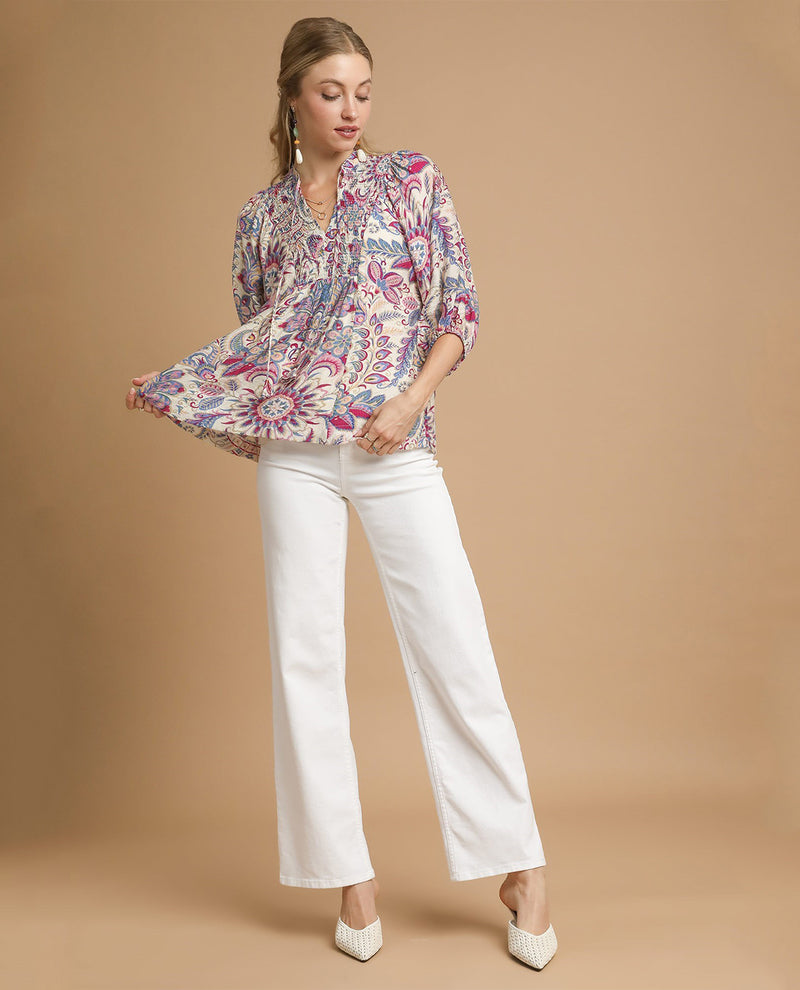 Floral Paisley Boho Top