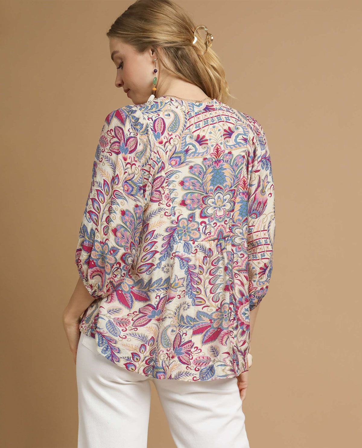 Floral Paisley Boho Top