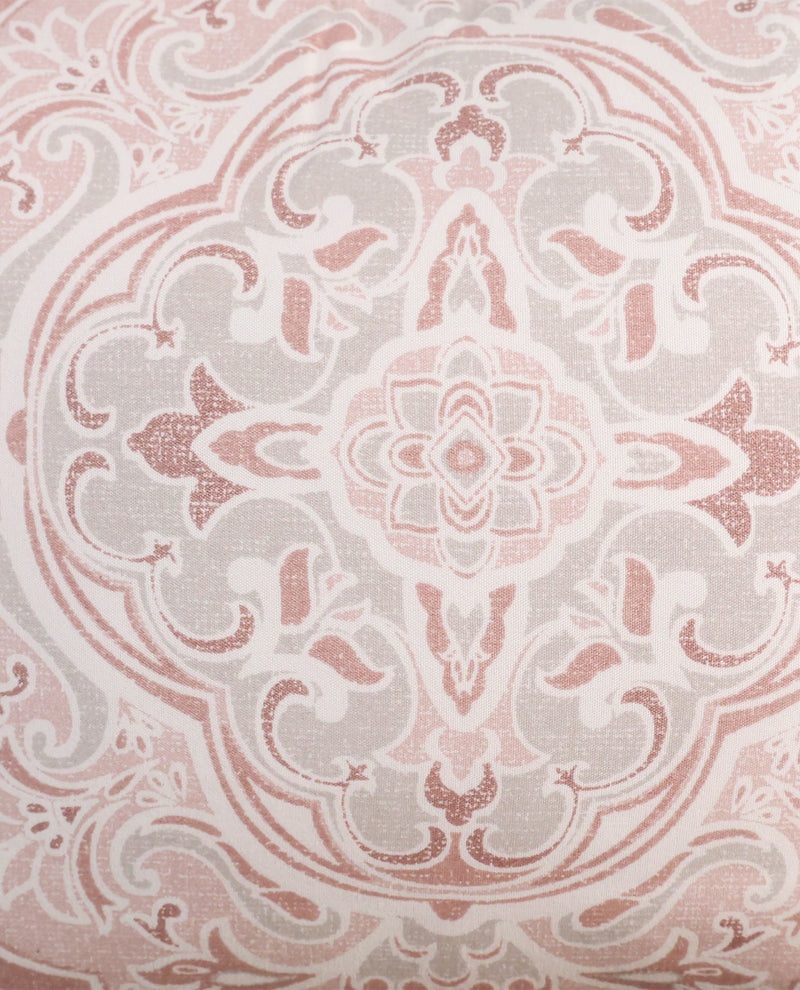 Queen Blush Paisley 7-Piece Reversible Comforter Set