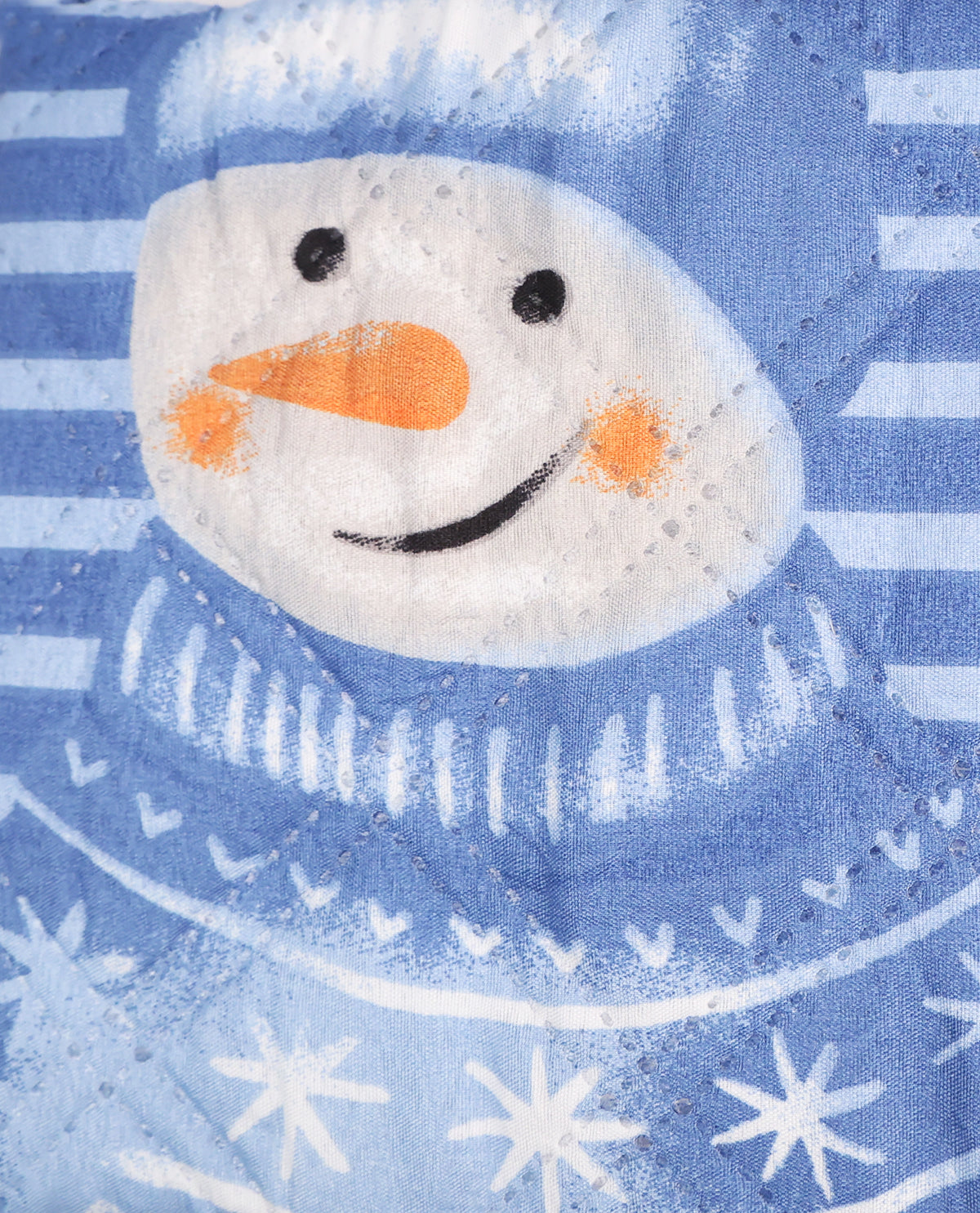 King Snowman Patchwork 3-Piece Quilt Set