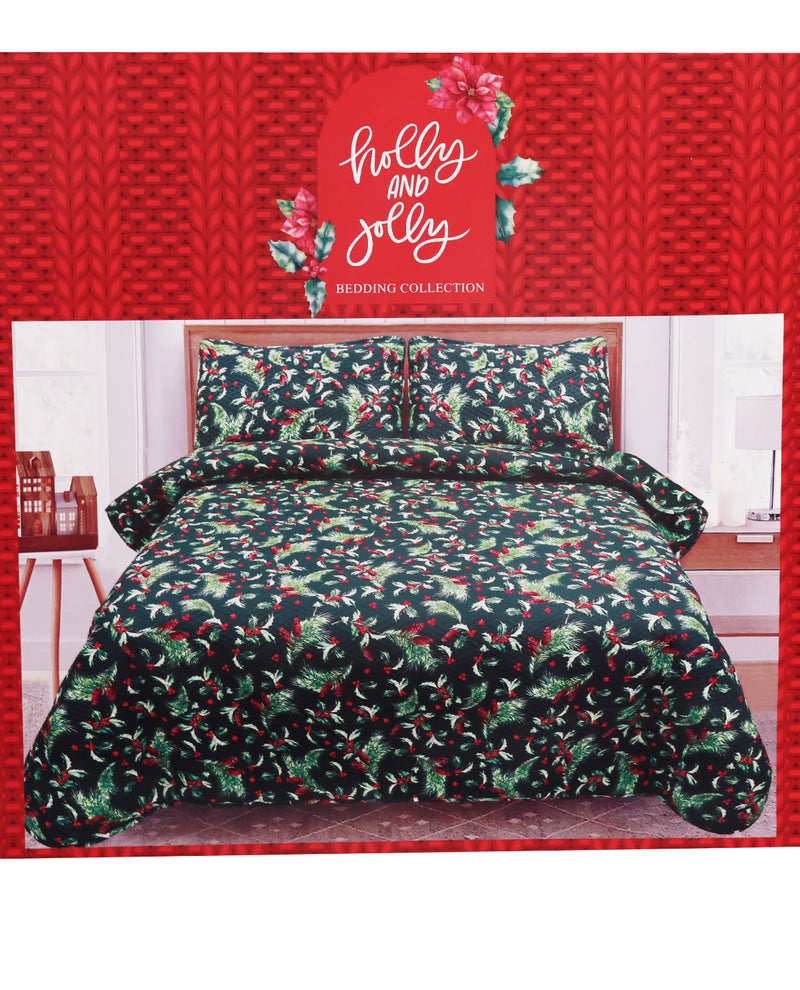 Full/Queen Festive Pinecones 3pc