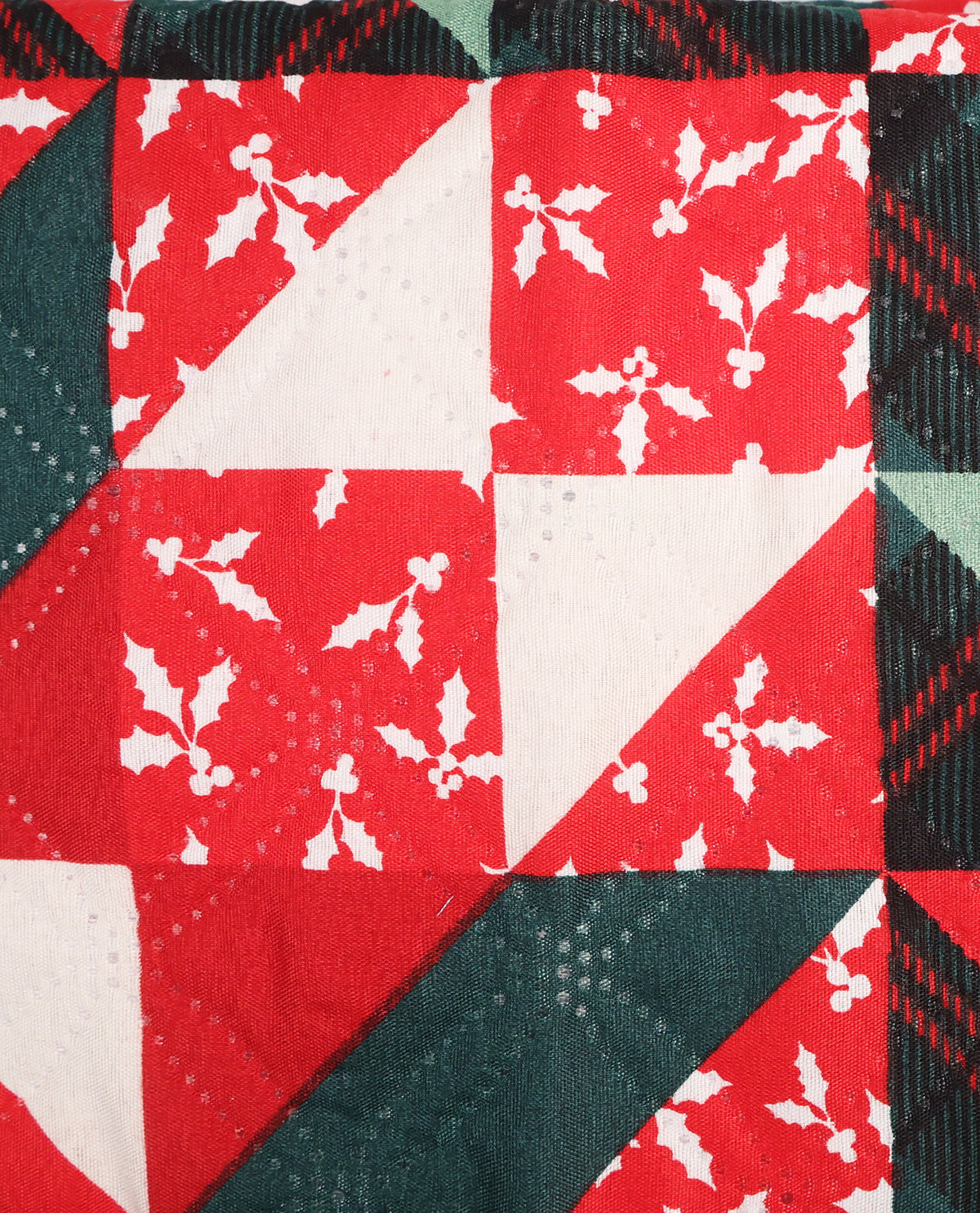 F/Q Christmas Patchwork 3pc Quilt Set