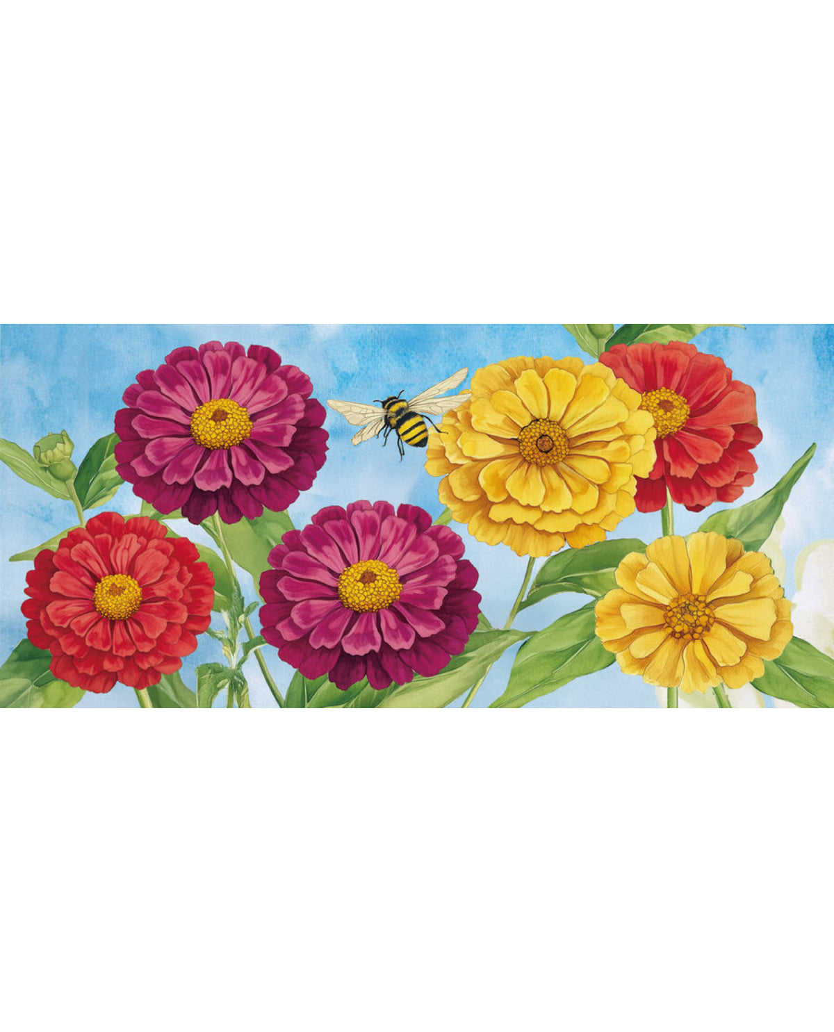 Zinnias & Bees Sassafras Switch Mat