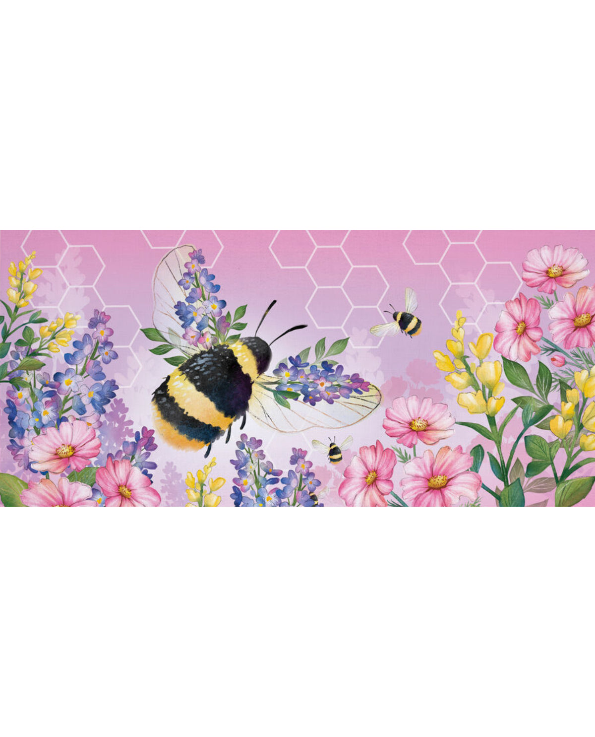 Pink Florals Bumblebee Sassafras Switch Mat