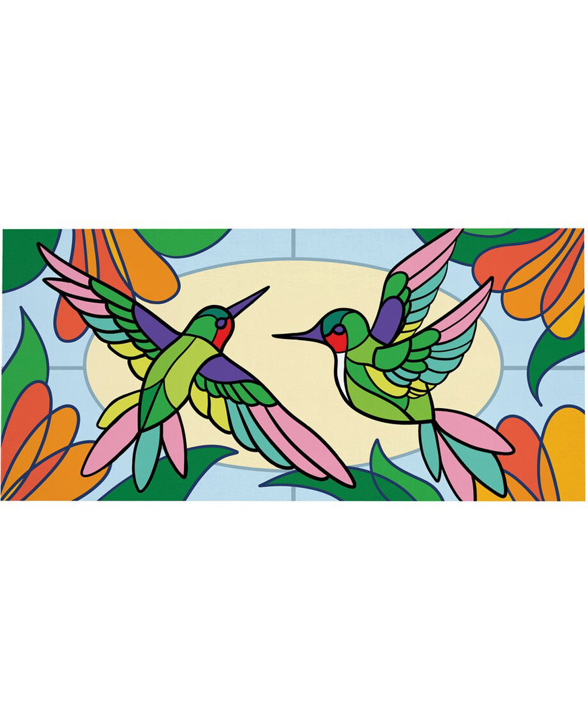 Stained Glass Hummingbird Sassafras