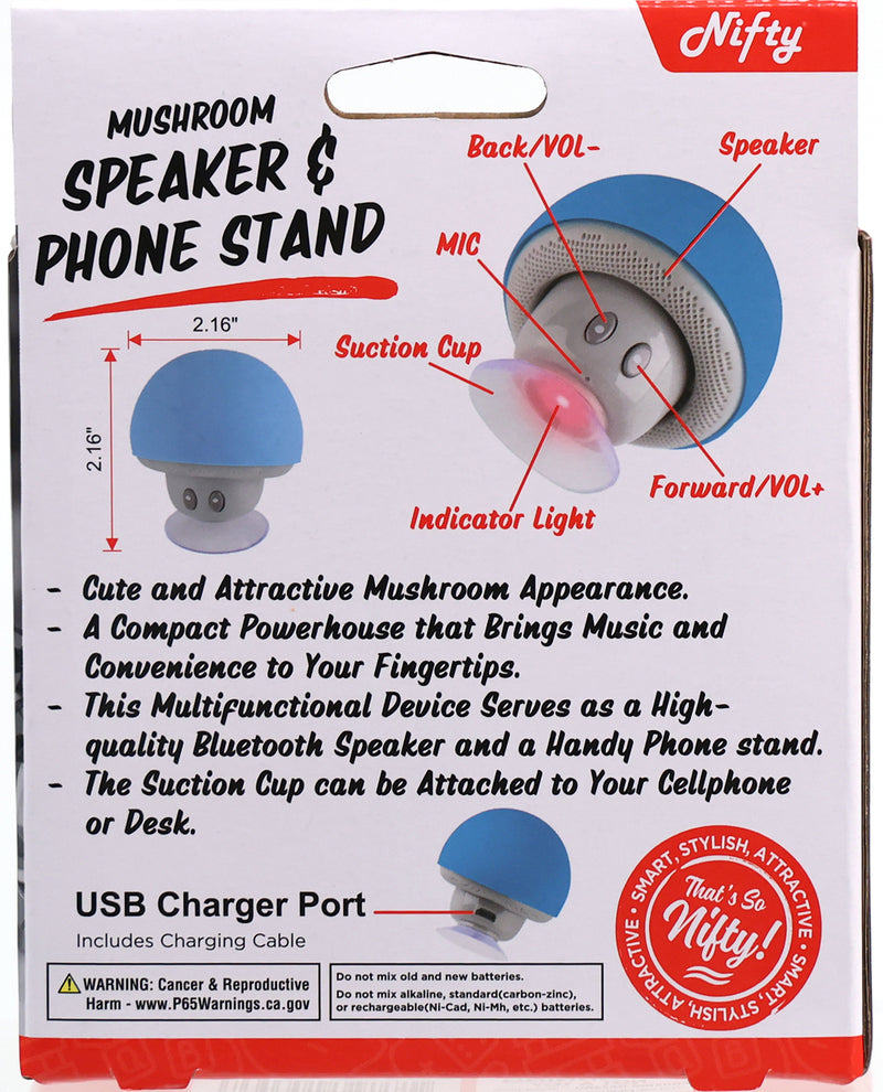 Bluetooth Mushroom Speaker & Phone Stand