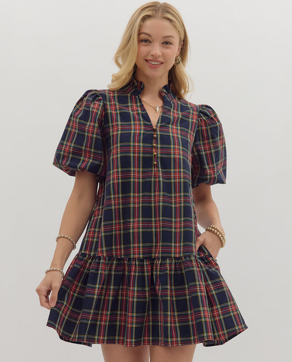 Tartan Plaid Mini Dress
