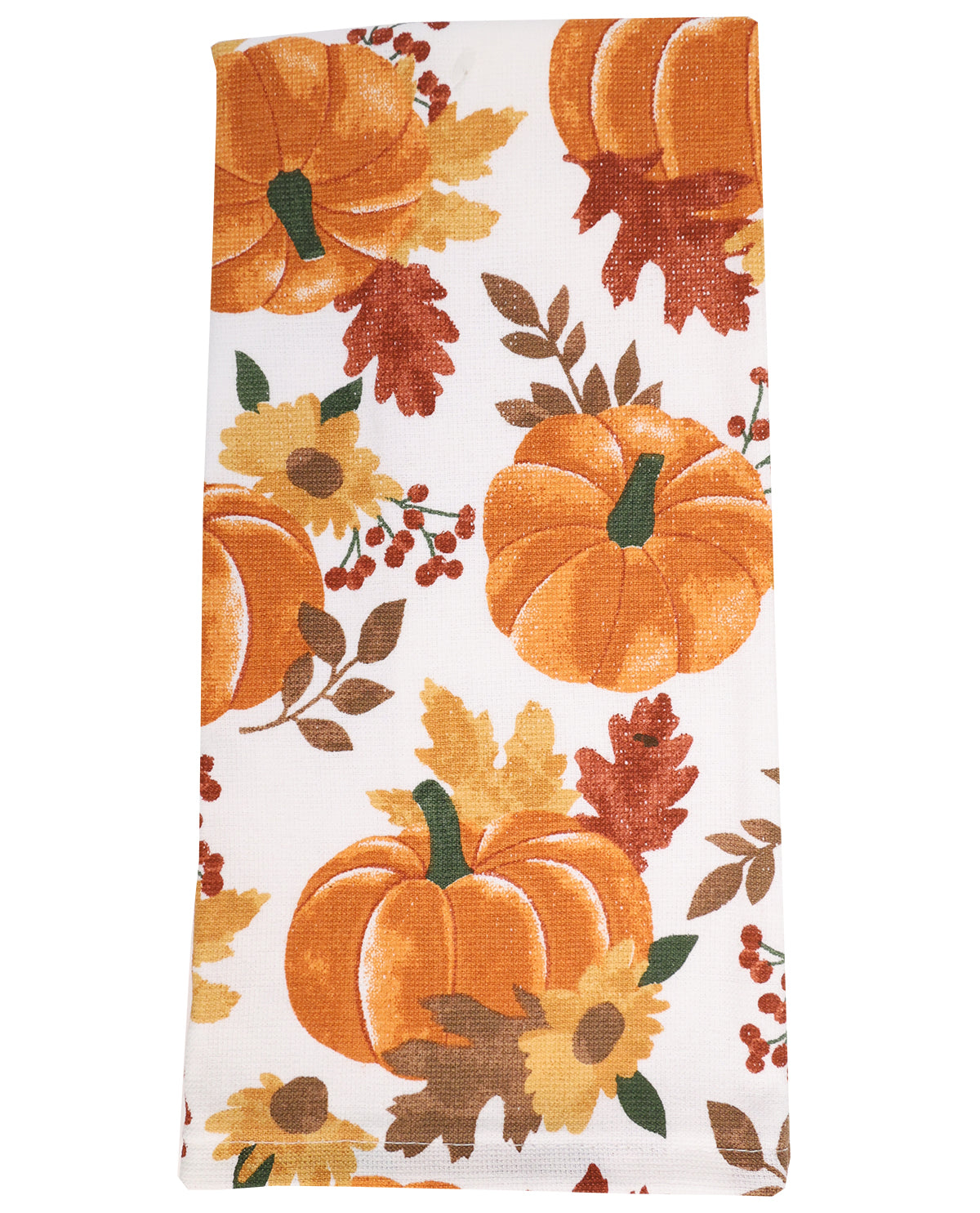 Dual SidedTextured Pumpkin Kitchen Dish Towel