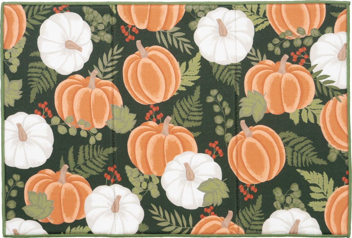 Pumpkin Berry Eucalyptus Dish Drying Mat