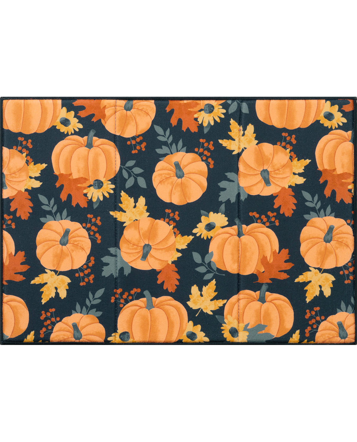 Textured Pumpkin Toss Dish Drying Mat