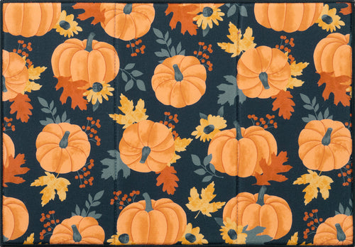 Textured Pumpkin Toss Dish Drying Mat