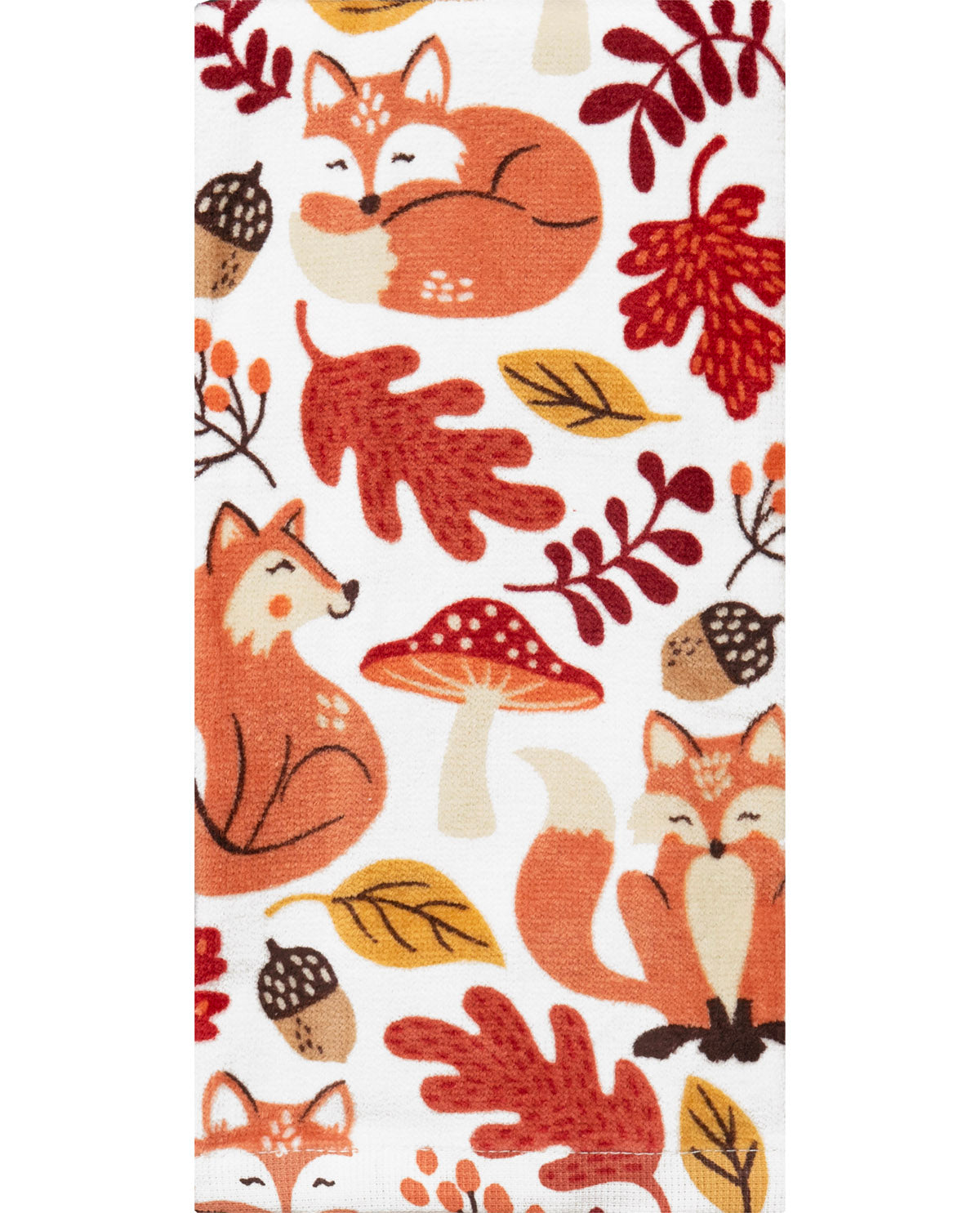 Fox & Foliage Toss Kitchen Towel