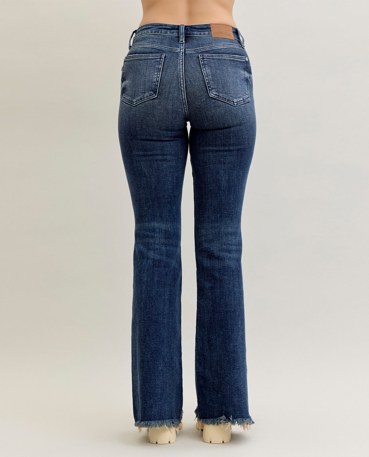 Judy Blue Mid Rise Dark Wash Flare Jeans