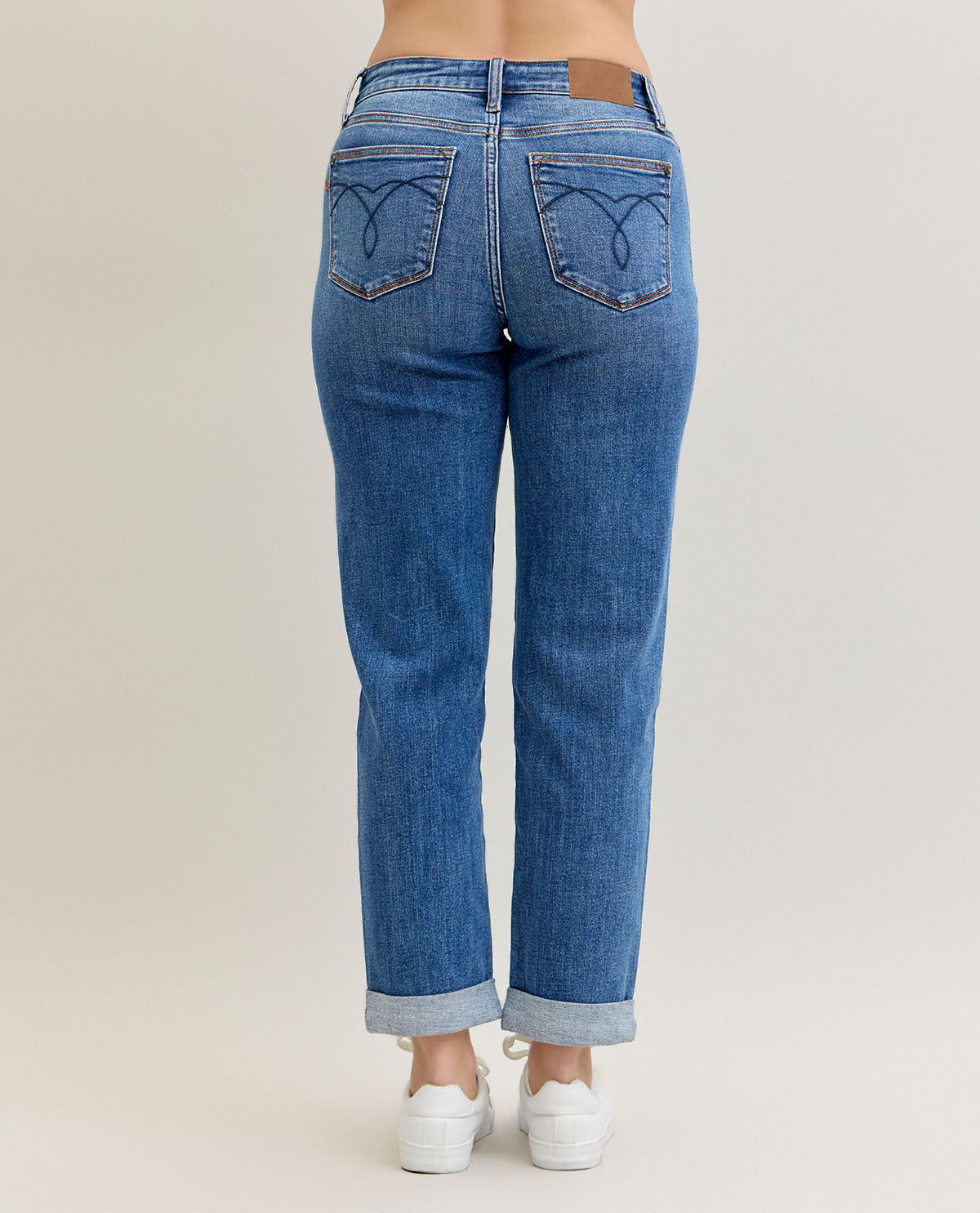 Judy Blue Mid Rise Classic Boyfriend Jeans