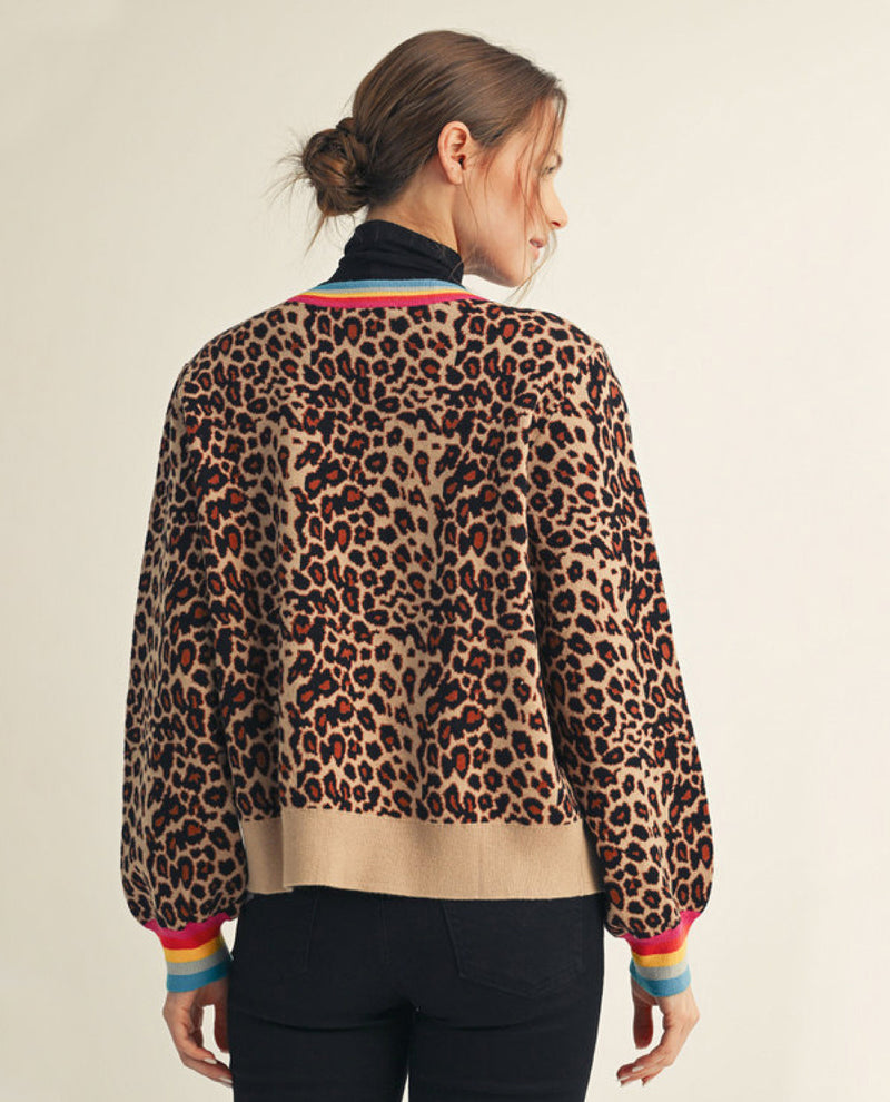Jodifl Animal Print Cardigan