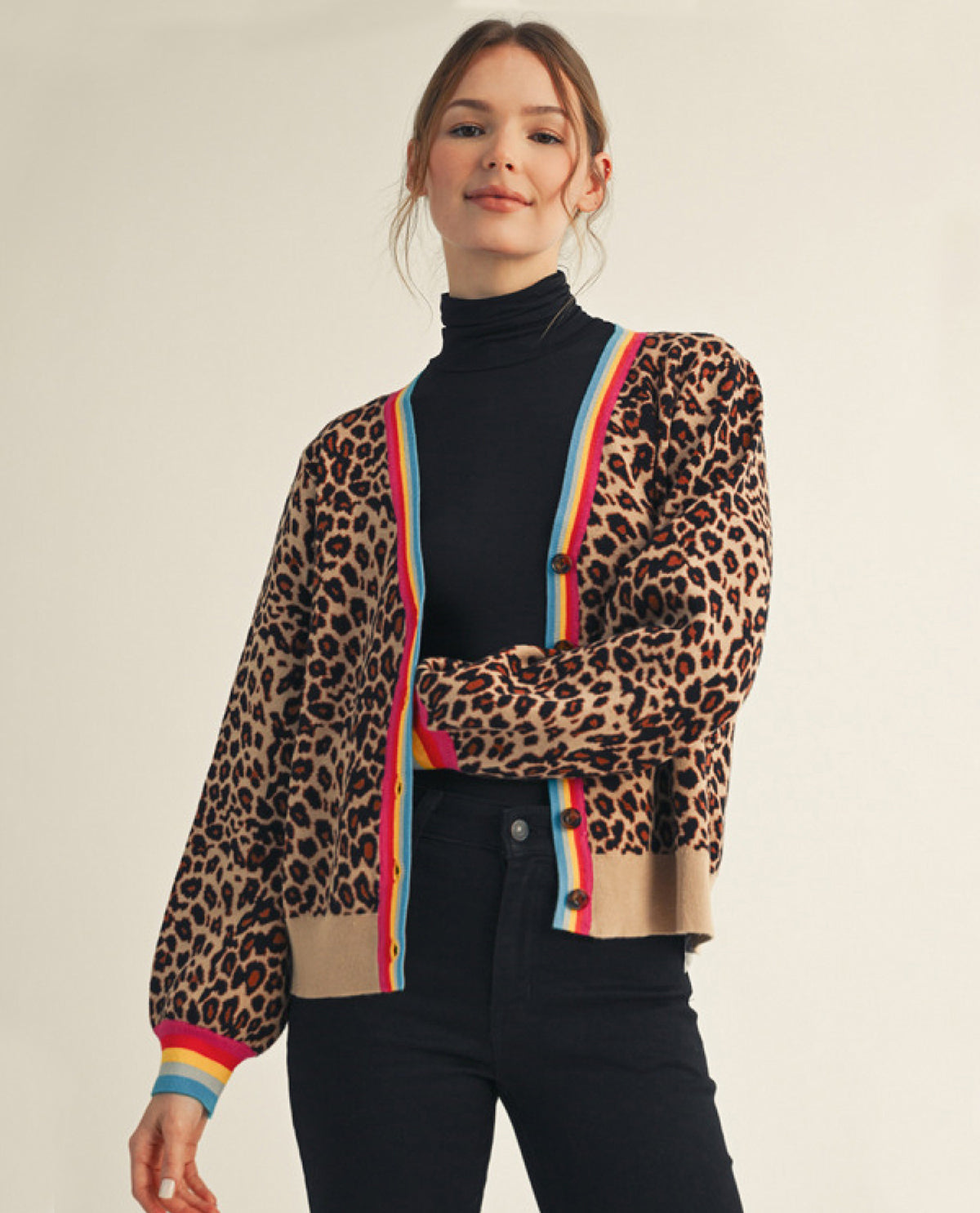 Jodifl Animal Print Cardigan
