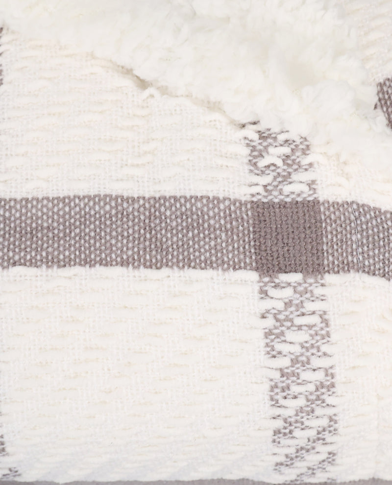 King Grey Sherpa Blanket