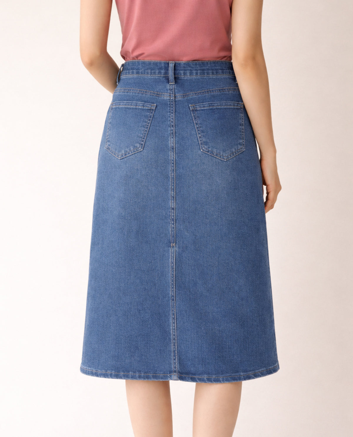 D Jeans 28" Midi Denim Skirt