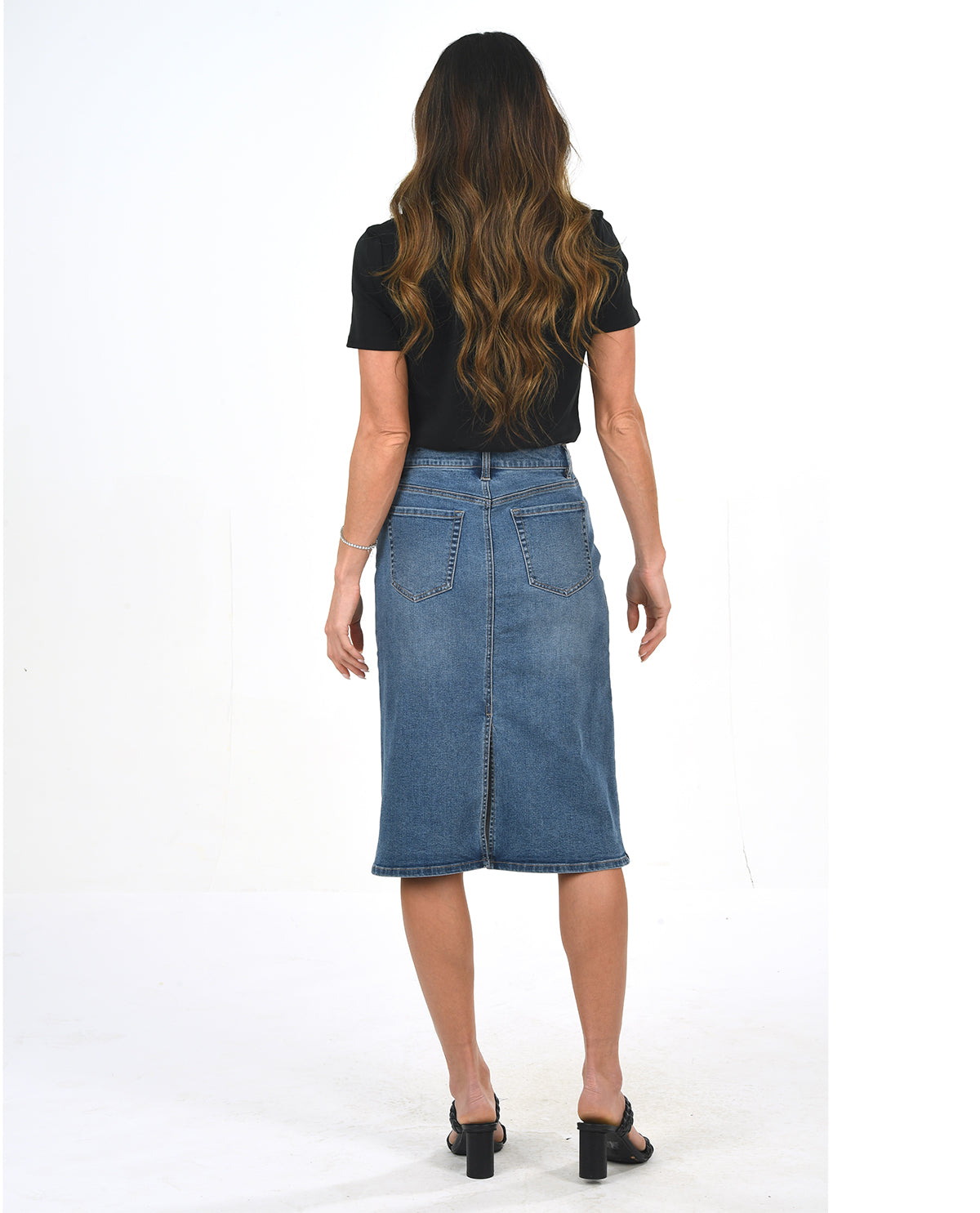 D Jeans 28" Midi Skirt