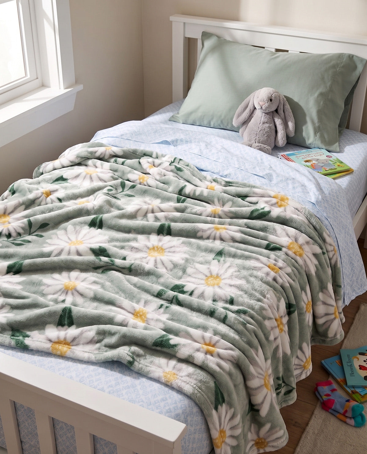 Daisy Lane Collection 60x70" Plush Throw