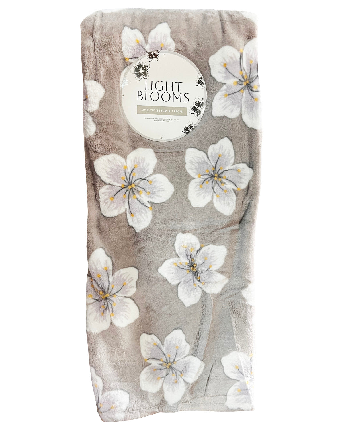 60x70" Blanket with Cherry Flowers