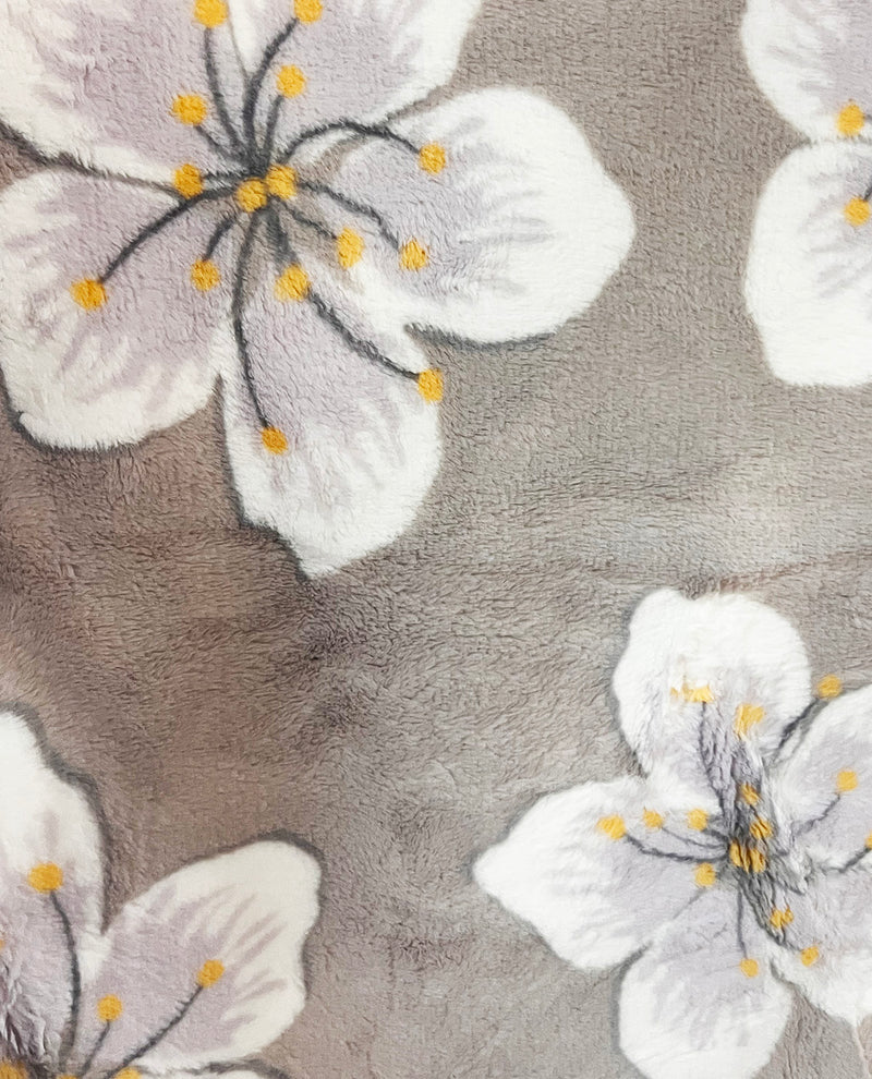 60x70" Blanket with Cherry Flowers