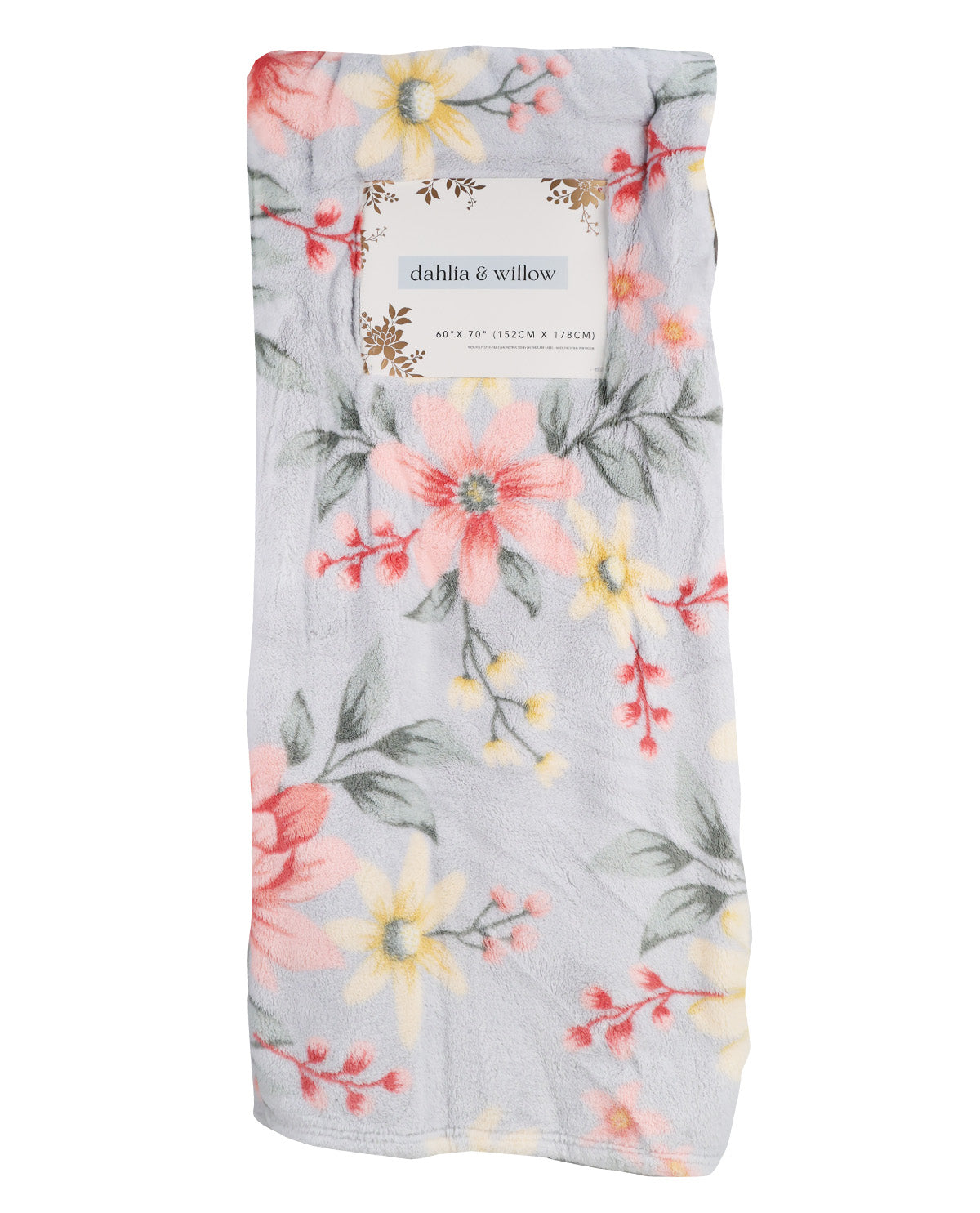 60x70 Angela Floral Throw