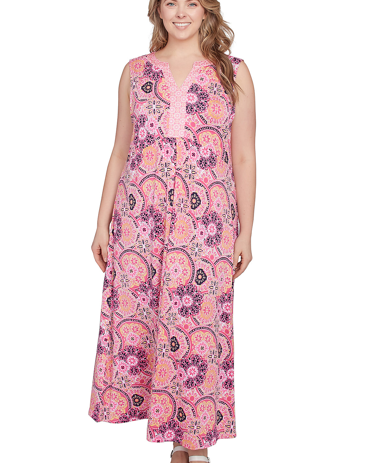 Ruby Road Plus Must Haves Sleeveless Blossom Dress