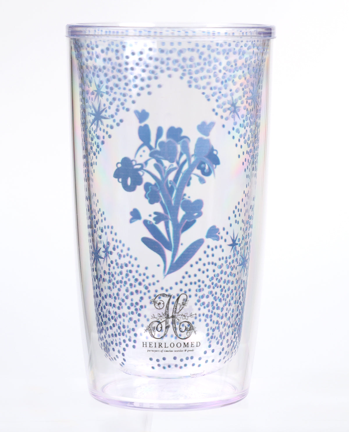 16oz Tervis Heirloom - Faded Blue Floral Tumbler