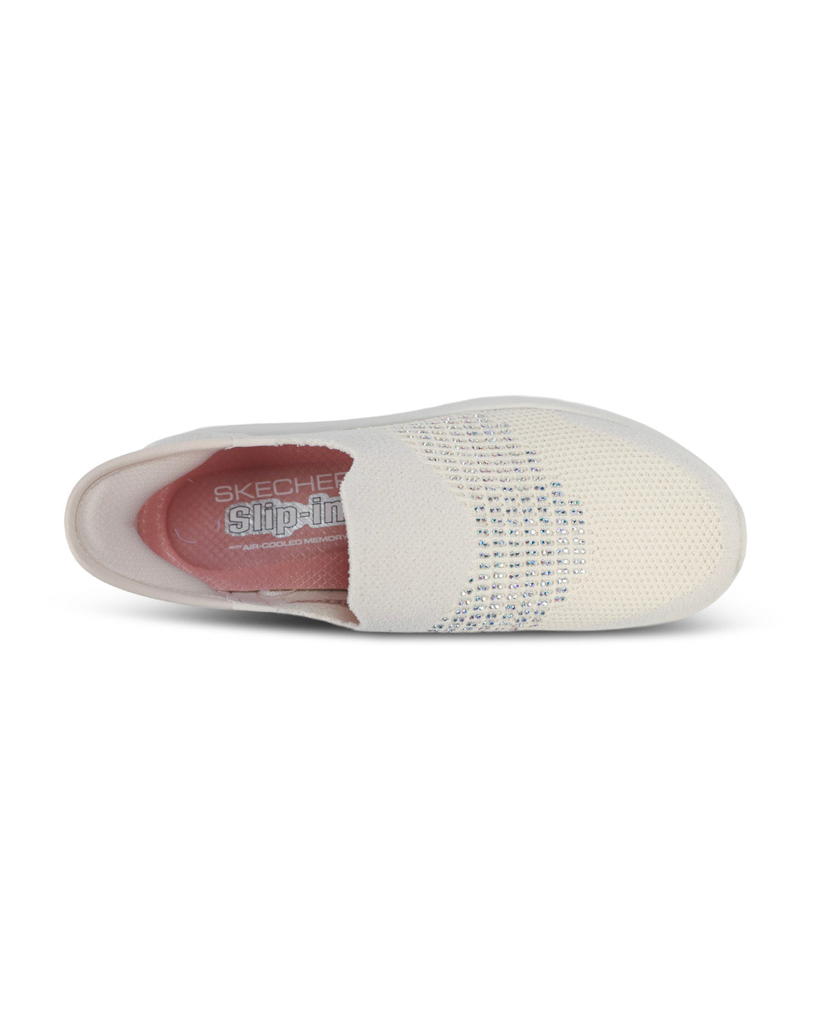 A white Skechers Slip-On sneaker shown from a side profile view against a plain white background.