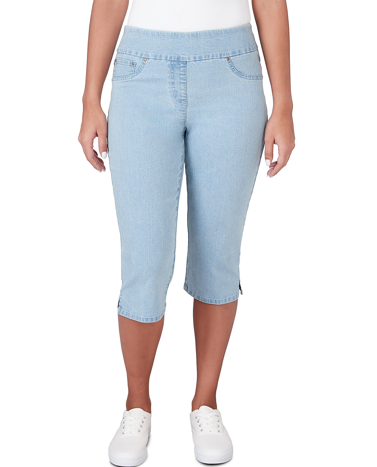 Ruby Road Missy Key Items Pullon Denim Clamdigger Chambray