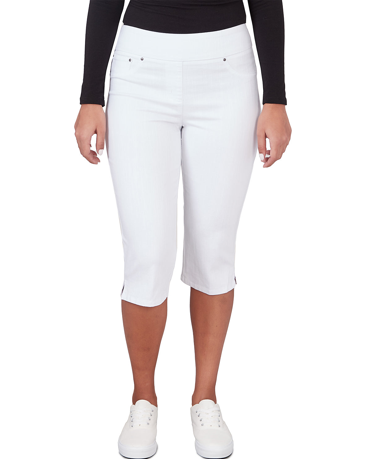 Ruby Road Missy Key Items White Denim Clamdigger