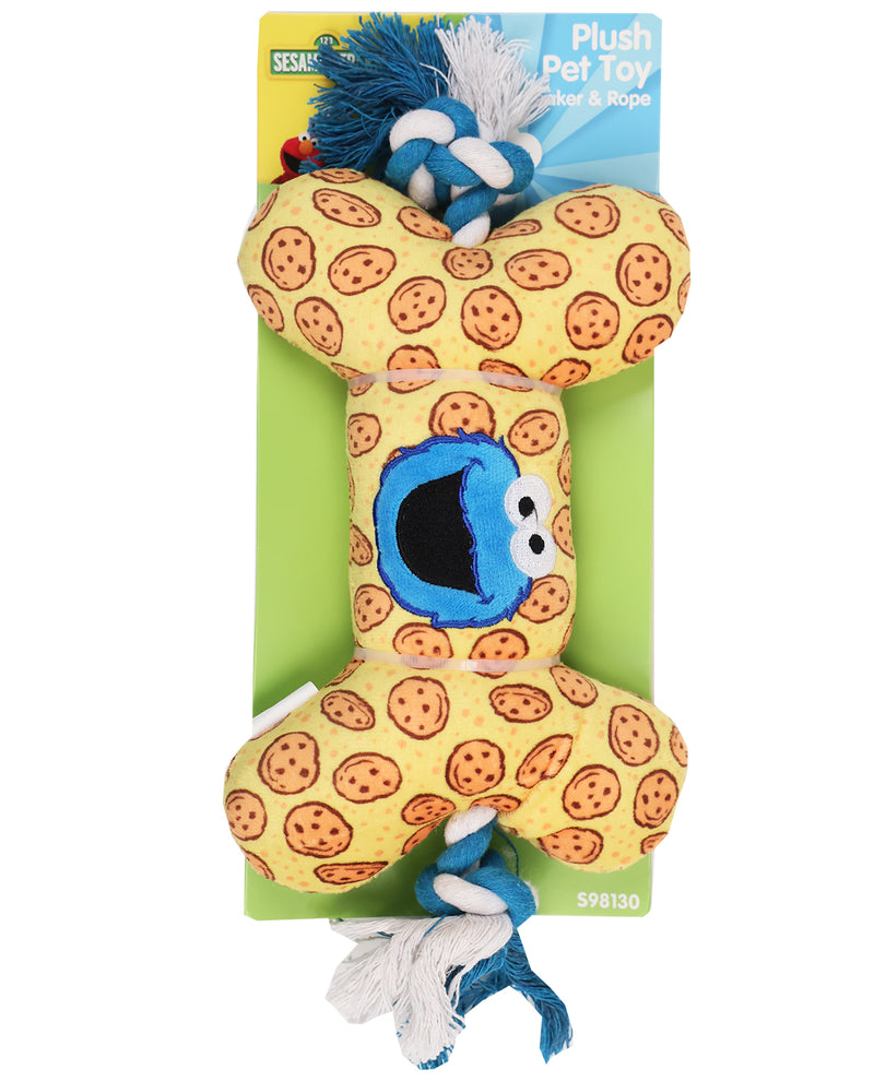 Sesame Street Character Bone Shaped Dog Toy- 3 styles