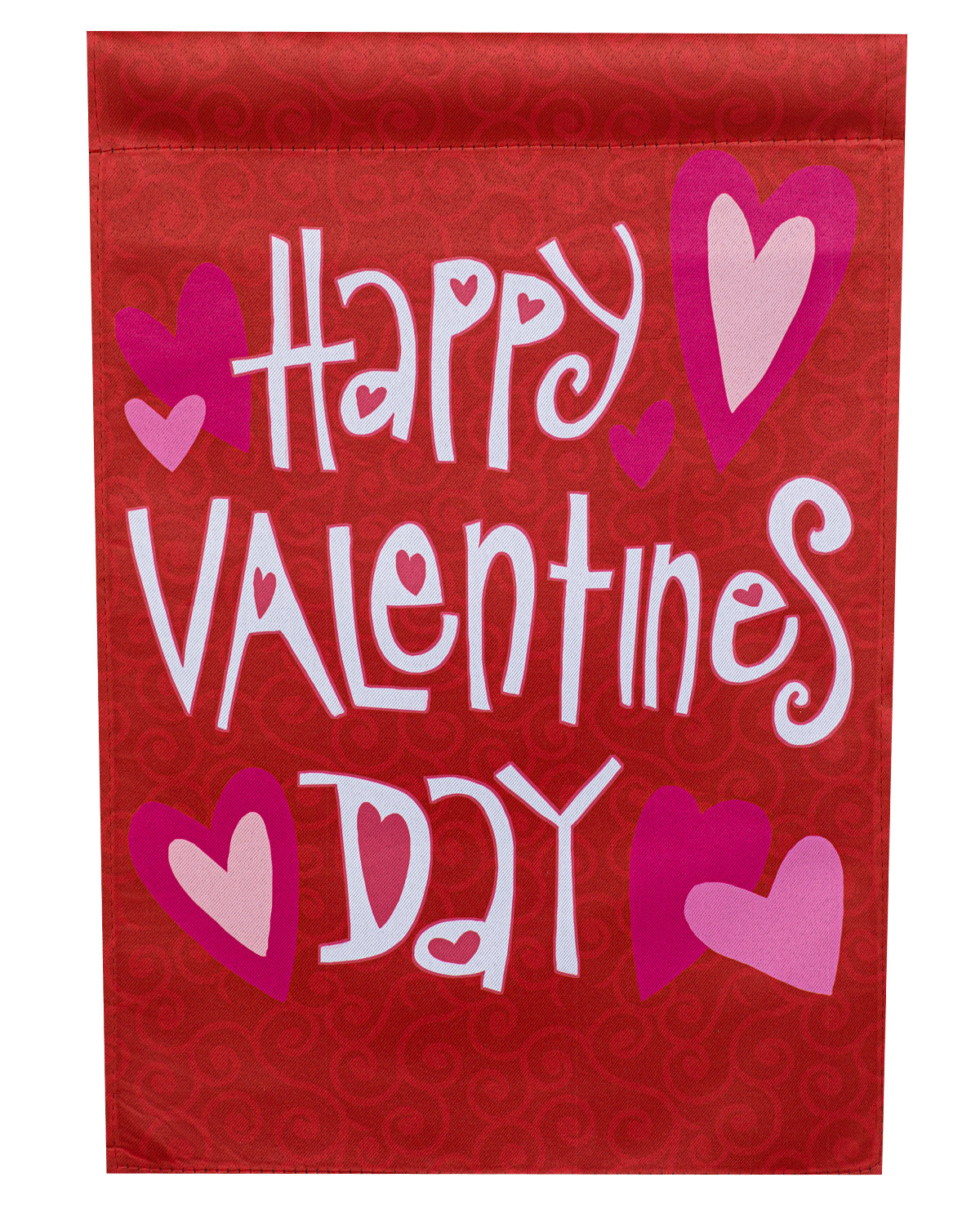 Happy Valentine's Day Suede Garden Flag