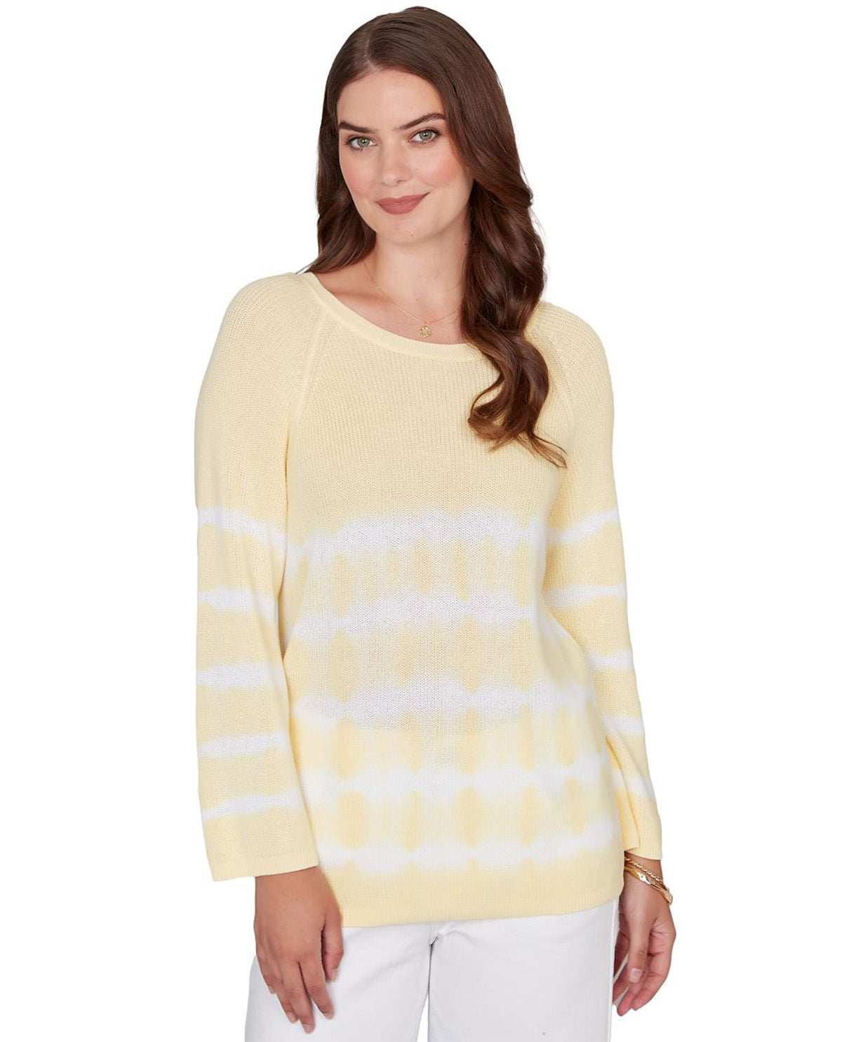 Ruby Road Long Sleeve Tie Dye Sweater