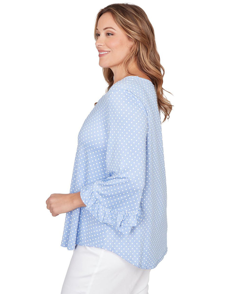 Ruby Road Floral Print Knit Top