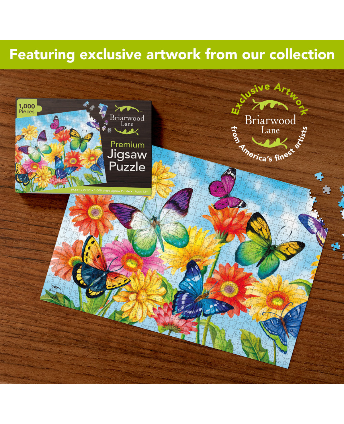 Fluttering Butterflies Puzzle (1,000pcs)