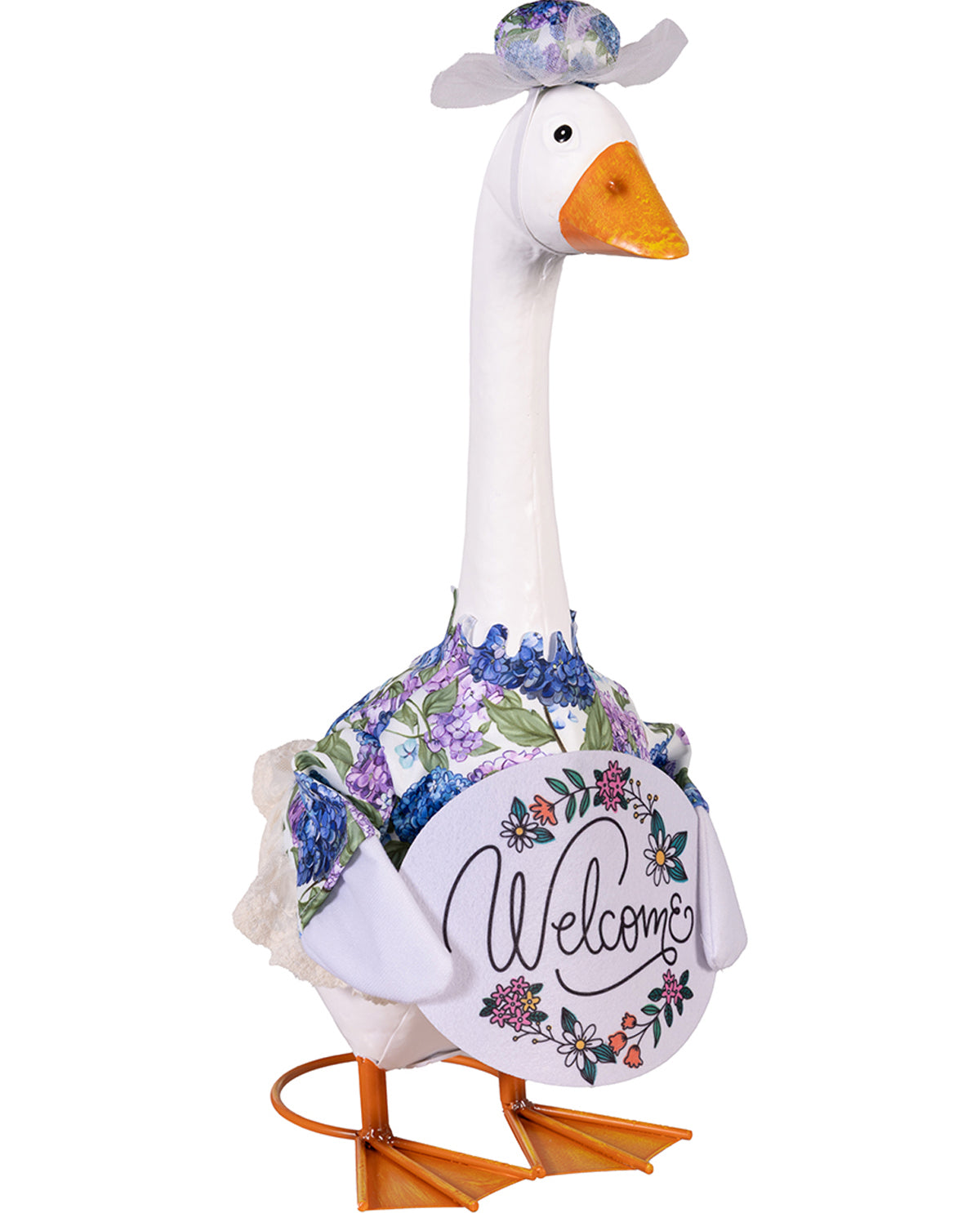 Porch Goose Outfit - Hydrangea Welcome
