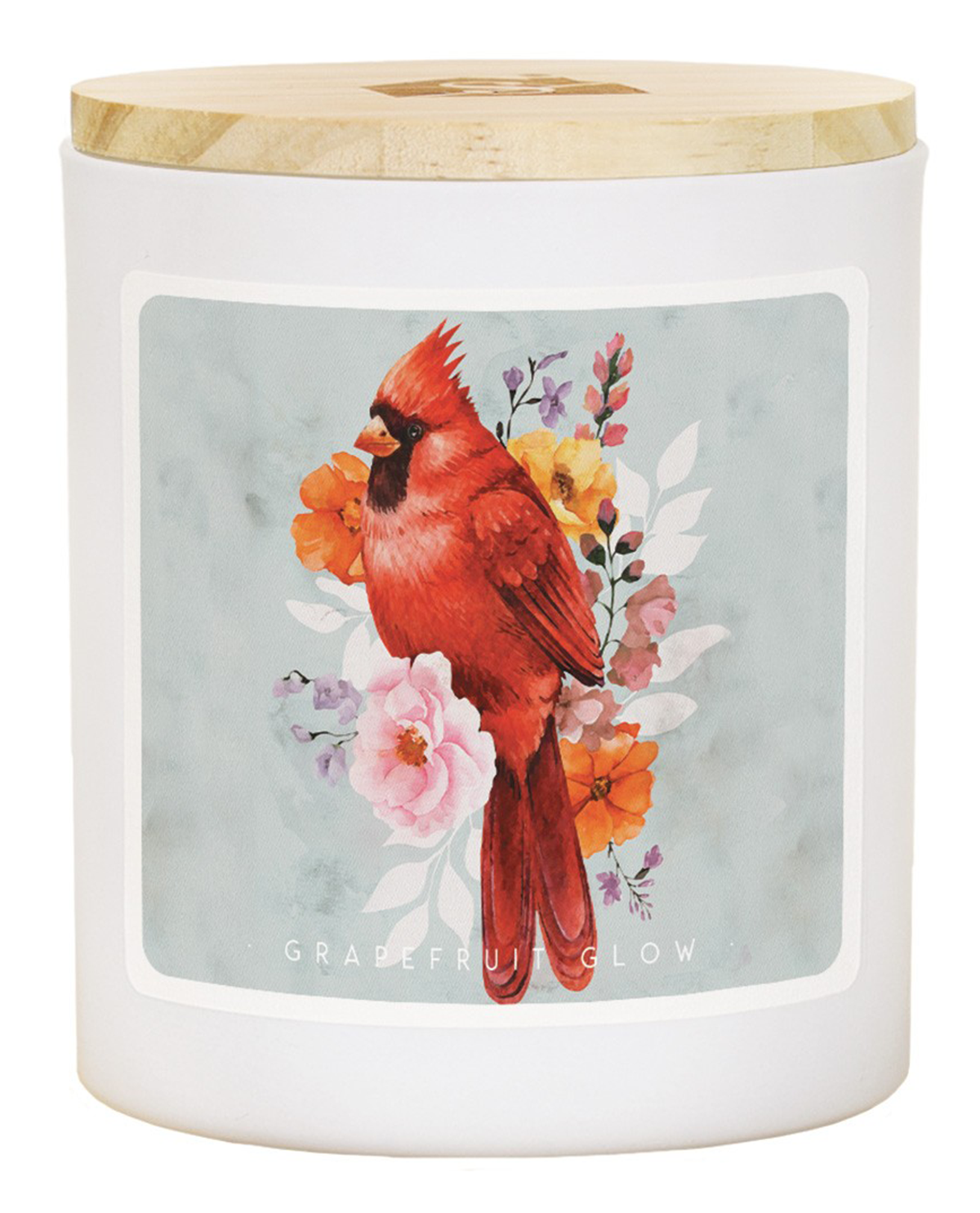 Simply Said Floral Cardinal Candle