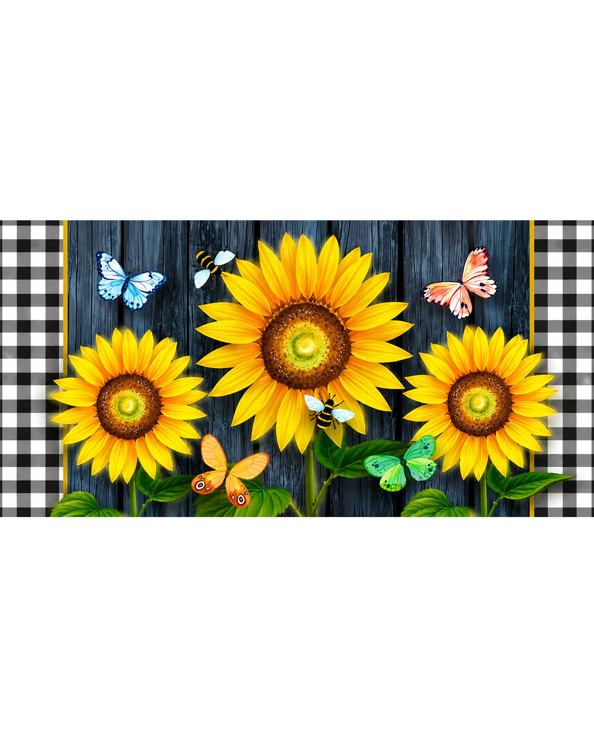 Blooming Sunflowers Mini Mat