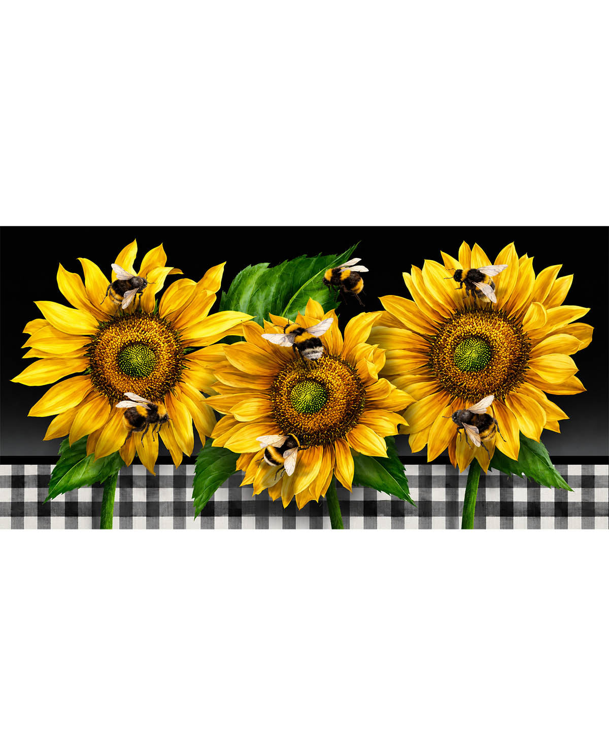 Buzzing Sunflowers Mini Mat