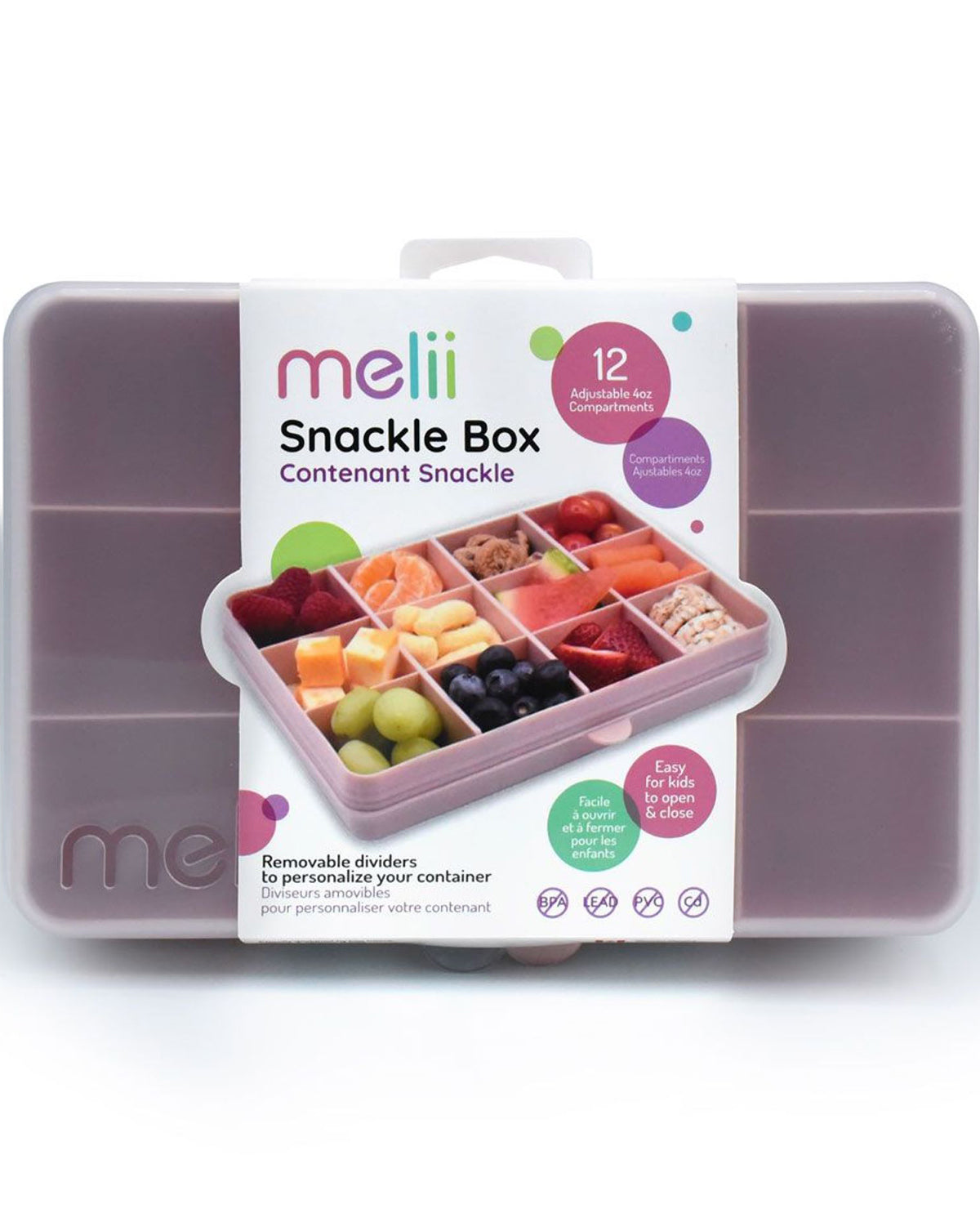 Melii Snackle Box, Pink