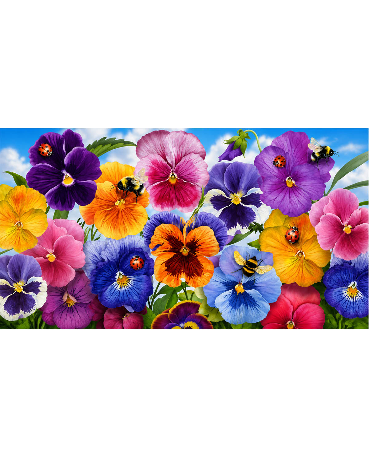 Pansies Mini Mat