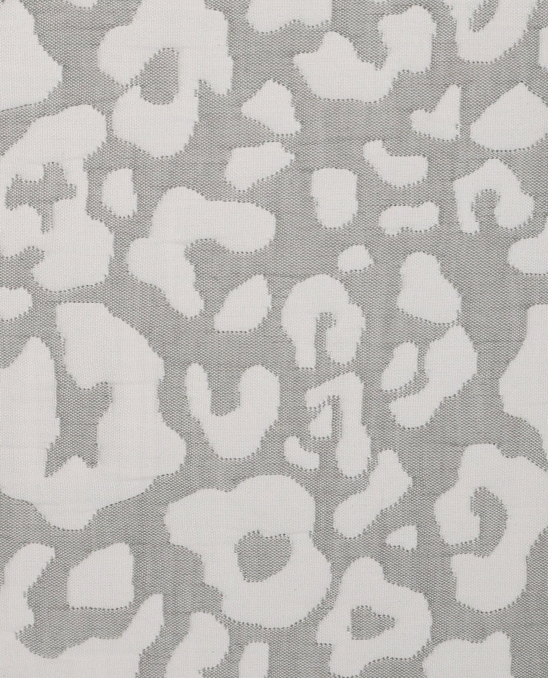 Jungle Coverlet King Grey Quilt