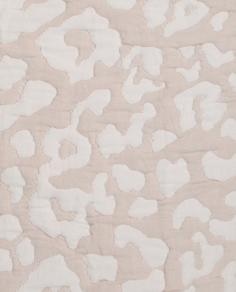 Jungle Coverlet Queen Taupe Quilt